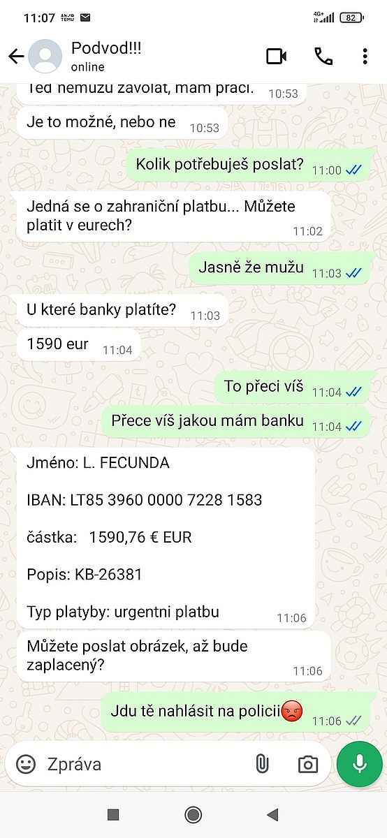 3. SMS ukázka Mami, tohle je moje nové číslo